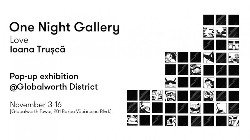 Globalworth District găzduiește expoziția pop-up by Ioana Trușcă, curatoriată de One Night Gallery
