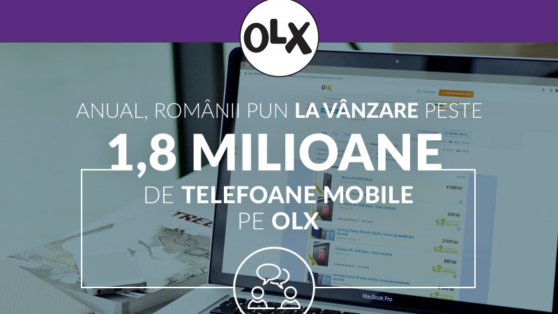 Românii scot la vânzare anual peste 1.8 milioane de telefoane mobile. 41.71% dintre utilizatorii OLX îsi vând telefonul pentru a-și cumpăra unul mai performat