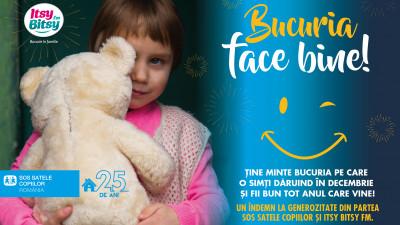 Bucuria face bine! O campanie Itsy Bitsy FM si SOS SATELE COPIILOR