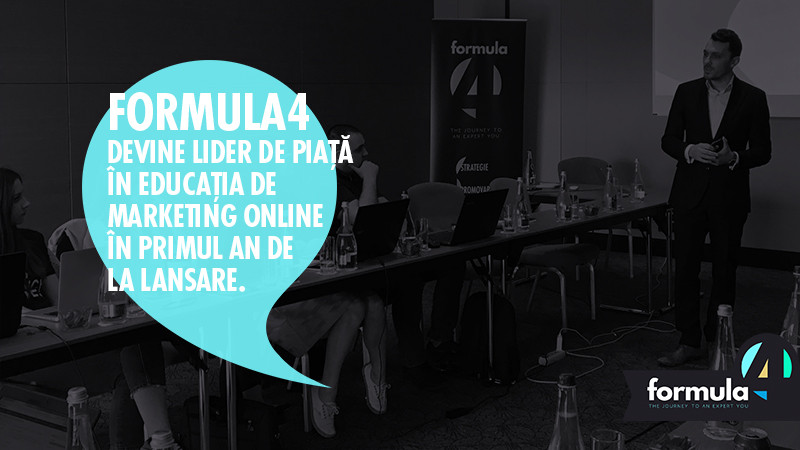 Formula4 devine lider de piață în educația de marketing online în primul an de la lansare