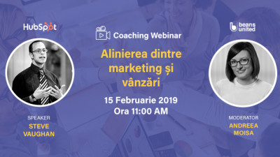 Webinar Beans United - HubSpot: alinierea dintre echipele de marketing și vânzări