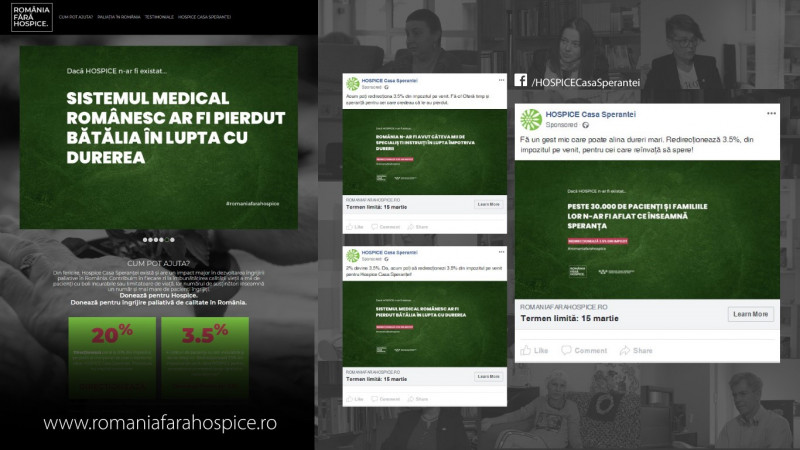 „România fără Hospice”, campanie gândită si promovată de ThinkDigital, a generat 37% din bugetul fundației Hospice pe anul 2018