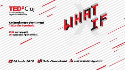 TEDxCluj 2019 WHAT IF. Cel mai mare eveniment TEDx din Sud-Estul Europei va avea loc anul acesta la Cluj