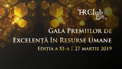 28 de companii naţionale şi multinaţionale au intrat în competiţia Galei Premiilor de Excelenţă în Resurse Umane HR Club 2019