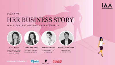 IAA Young Professionals organizează prima Seară YP dedicată Antreprenoriatului feminin