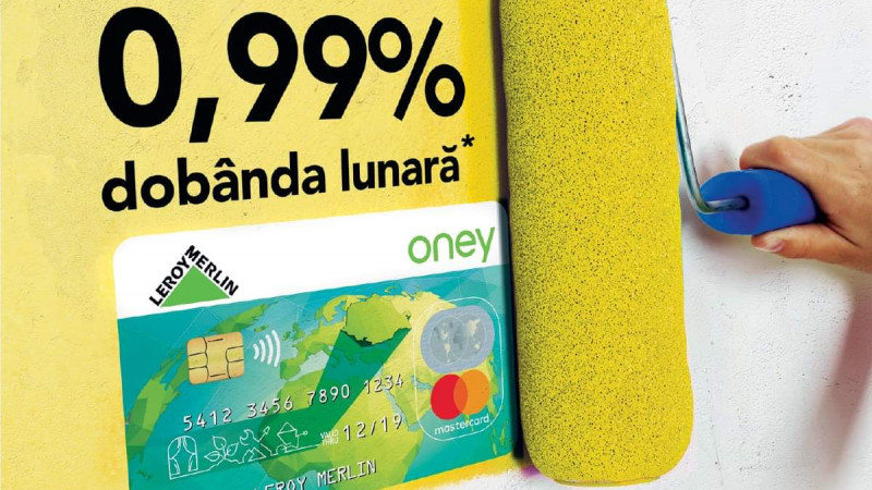 LEROY MERLIN și Oney Bank lansează creditul cu dobandă 0.99%