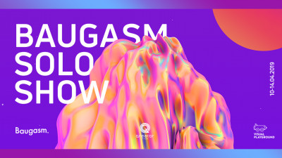 Expoziția Baugasm Solo Show - parte din Visual Playground 2019, la Qreator