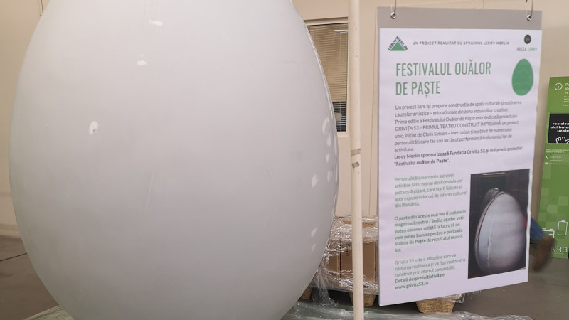 Leroy Merlin susține proiectul Grivița 53 și Festivalul Ouălor de Paște