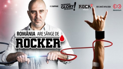 Peste 1.000 de români cu sânge de rocker au descărcat aplicația Donorium, în primele 4 zile ale campaniei Morning Glory și ROCK FM – „România are sânge de rocker”
