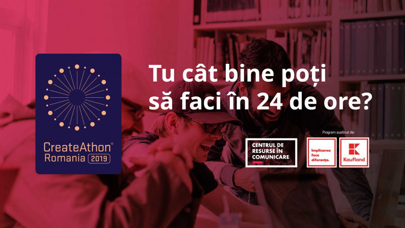 CreateAthon® România - Cât bine poți crea în 24 de ore? Maraton de servicii de comunicare pro-bono pentru ONG-uri