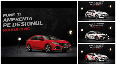 Honda Civic imbraca haine noi. De printre 150 de inscrieri s-au ivit cei 3 castigatori ai CIVIC 5D Design Challenge