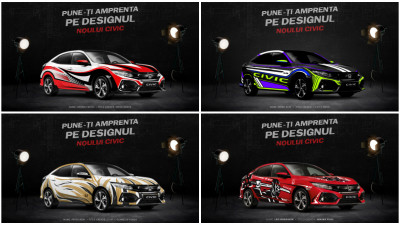 Inscrierile-s gata si paleta de vot, larga. Peste 150 de personalitati grafice ale Honda Civic 5D asteapta impresiile publicului