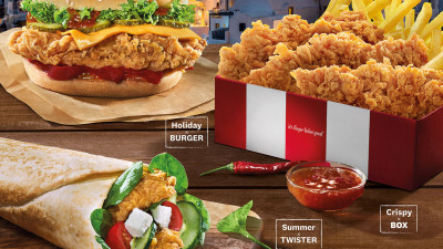 KFC Rom&acirc;nia oferă un plus de varietate consumatorilor şi introduce &icirc;n meniu o serie de reţete noi, de sezon