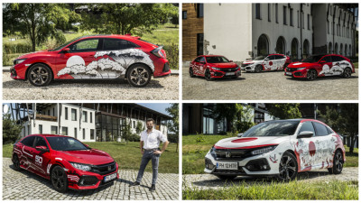 Hainele noi ale Honda Civic: avem designurile castigatoare CIVIC 5D Design Challenge sub forma colantata