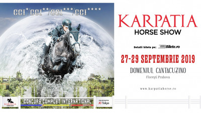 Karpatia Horse Show deschide drumul către Jocurile Olimpice de la Tokyo 2020. Spectacolul unic al echitației de top mondial revine pentru a VI-a Ediție la Domeniul Cantacuzino de la Florești