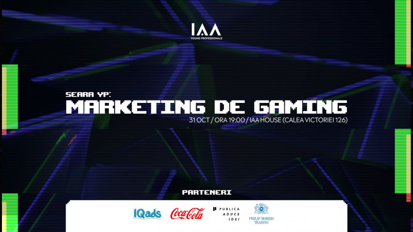 Are you ready for the next level? Vino la Seara YP dedicată Marketingului de Gaming pentru a afla care e legatura dintre marketing și industria de gaming