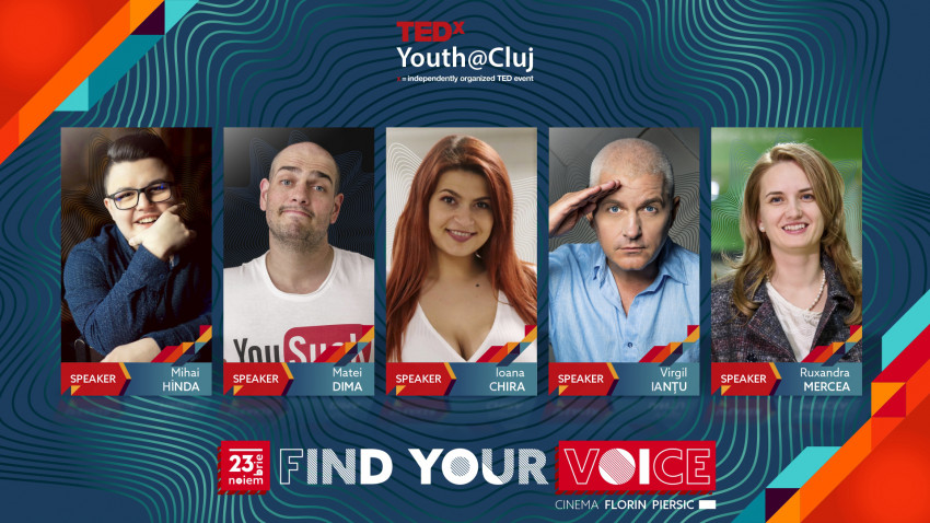 Cine sunt primii speakeri TEDxYouth@Cluj 2019