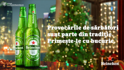 Provocarea Heineken&reg; de sărbători, campania care ne &icirc;nvață să ne bucurăm indiferent de situațiile care apar