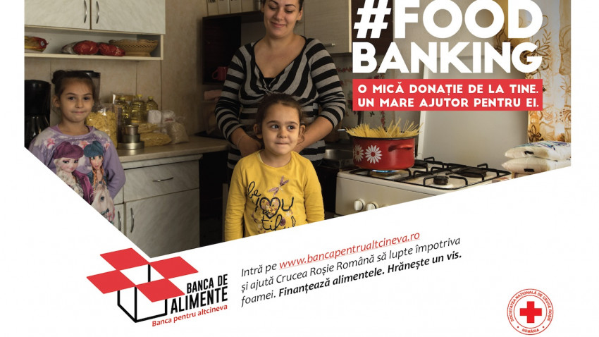 Crucea Roșie Română relansează campania Banca de Alimente și colectează, în prima lună, 14.500 kg de alimente de bază pentru persoanele vulnerabile