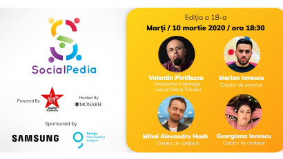 SocialPedia 18:&nbsp;Video Marketing cu Valentin Pintilescu, Marian și Georgiana Ionescu și Mihai Alexandru Hash