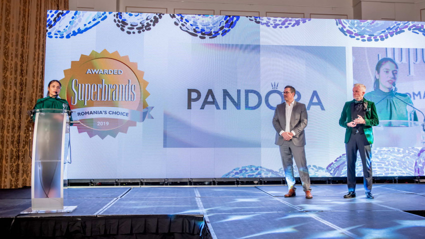 Pandora, premiată la Gala Superbrands pentru activitatea din 2019