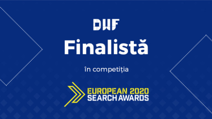 DWF a fost nominalizată pentru 3 premii European Search Awards
