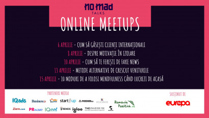Peste 200 de participanți la NO.MAD Talks Online Meetups, &icirc;nt&acirc;lnirile online care sprijină comunitatea de freelanceri