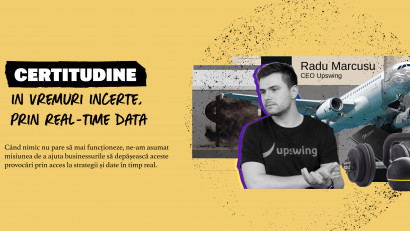 Webinar: Radu Mărcușu, CEO Upswing aduce certitudine &icirc;n vremuri incerte, prin date &icirc;n timp real