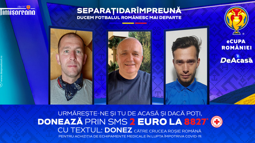 Timișoreana se alătură eCupei României, inițiativa Federației Române de Fotbal, și creează un studio virtual cu Bogdan Lobonț, Emil Grădinescu și XBRAKER unde vor dezbate cele mai intense faze din meciuri