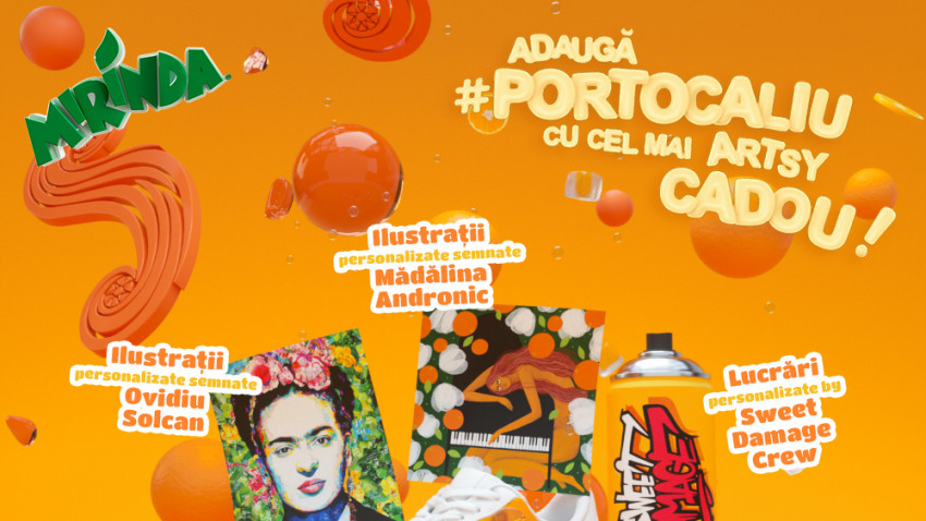 Mirinda România și Golin adaugă #portocaliu în lumea consumatorilor, cu surprize personalizate pentru cei dragi