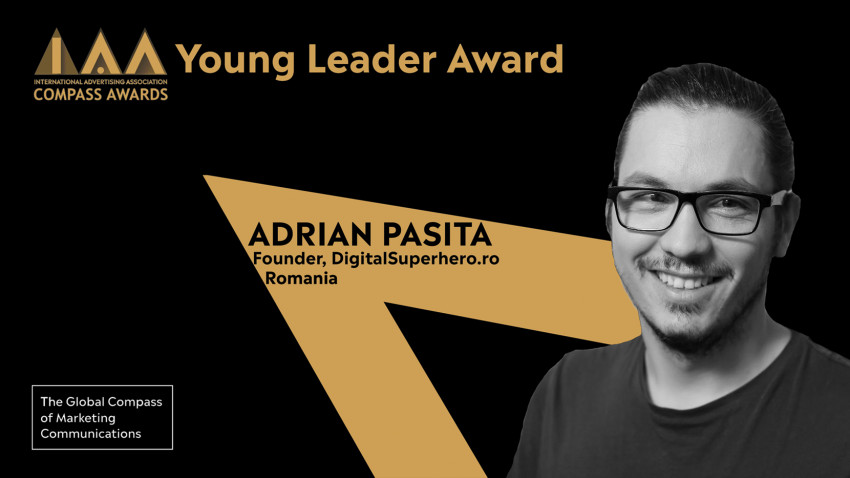 IAA anunță câștigătorii Champion și Young Leader Compass Awards 2020. Adrian Pașita, premiat cu Young Leader Award pentru contribuțiile sale în comunitatea IAA YP și industria Marcom