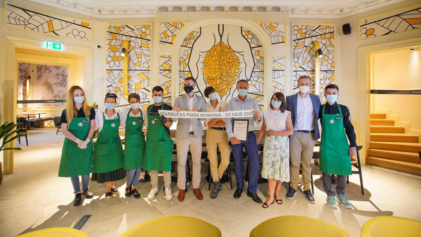 Piața Romană devine destinația pasionaților de cafea. Starbucks a deschis o nouă cafenea