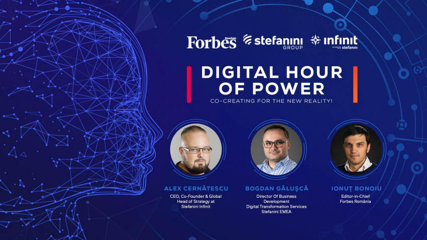 Stefanini Group și Stefanini Infinit (Infinit Agency) se alătură cu mândrie Forbes România pentru a co-crea Digital Hour of Power 2020, eveniment virtual ce va avea loc miercuri, 2 septembrie 2020