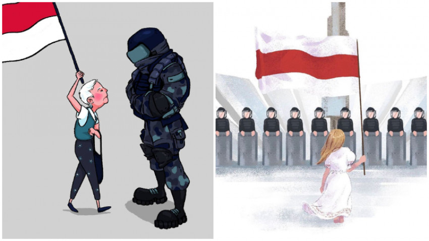 Creativitatea ca declarație politică. Protestele din Belarus