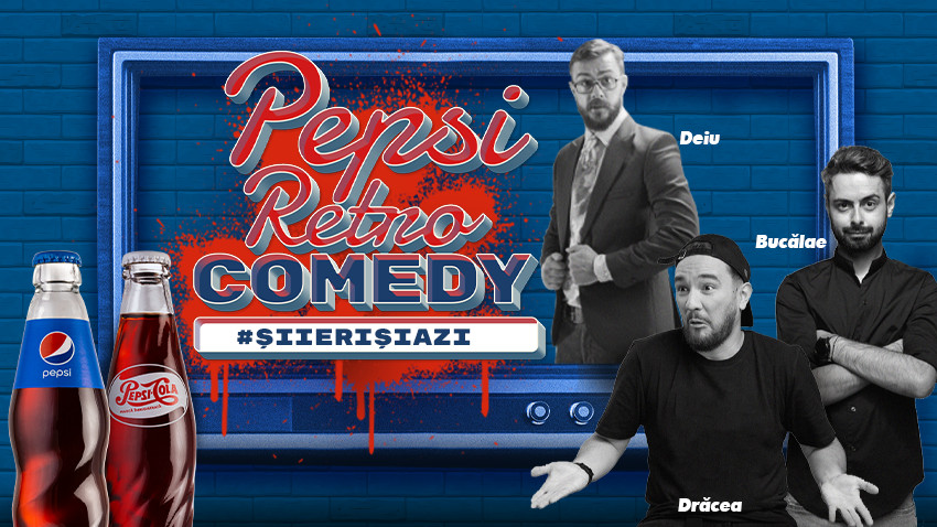 [Retro Vibes] Trei comedianti se intorc in timp si aduc umorul de #IeriSiAzi la Pepsi Retro Comedy