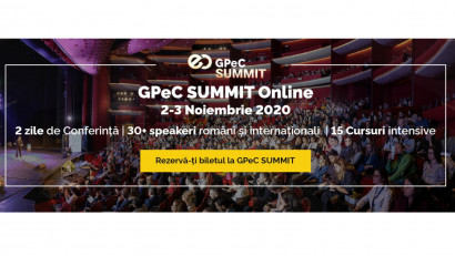 GPeC SUMMIT 2-3 Noiembrie are loc exclusiv online: 2 zile de Conferință, 15 Cursuri Intensive de E-Commerce &amp; Digital Marketing, 30+ speakeri, 38+ ore de conținut practic