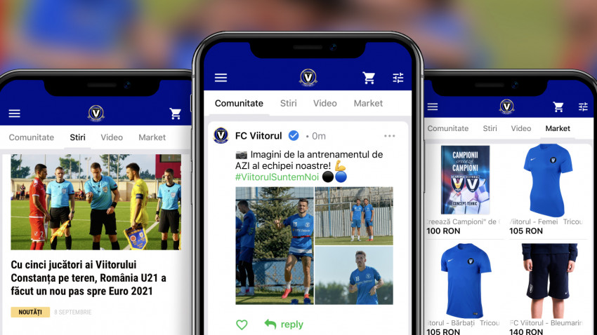 FC Viitorul și-a lansat aplicația mobilă