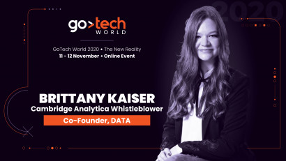 Brittany Kaiser, fost director Cambridge Analytica, vorbește la GoTech World 2020 despre folosirea datelor personale ca metode de influențare a publicului