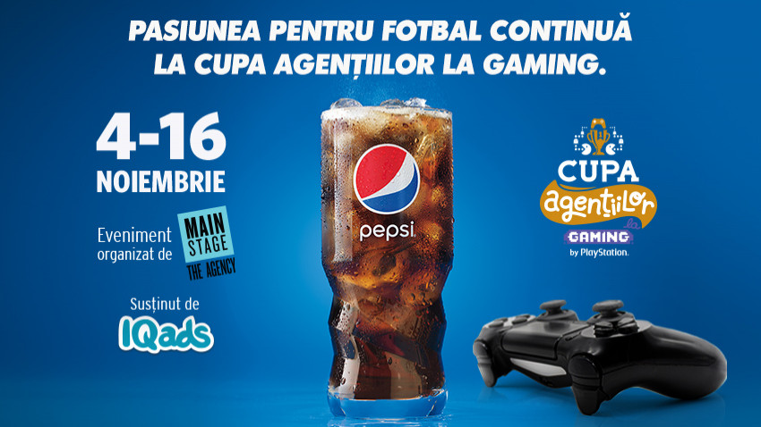 Pepsi cauta pasiunea la Cupa Agentiilor la Gaming, Editia FIFA 21