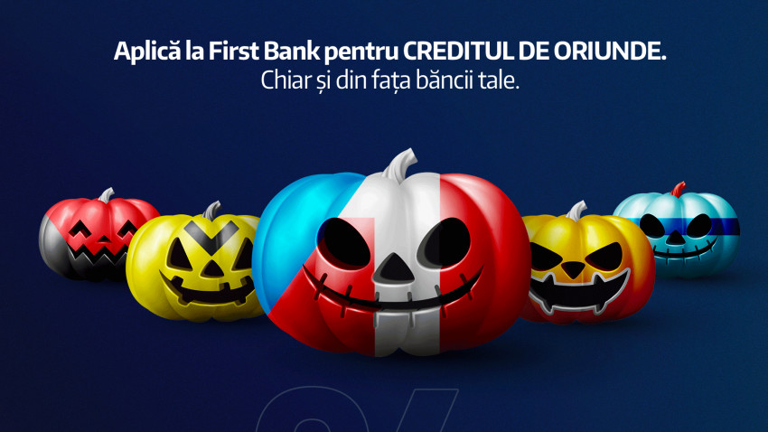 First Bank lansează cea mai curajoasă promoție a zilei: “De Halloween, sperie-ți banca!” semnată Cheil |Centrade