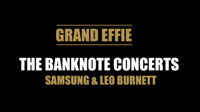 Campania Samsung, The Banknote Concert, c&acirc;stigătoare a marelui premiu Grand Effie Rom&acirc;nia 2020