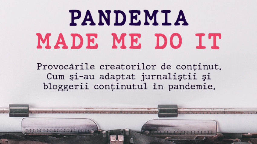 NO.MAD deschide discuția despre provocările creatorilor de conținut pe 23 noiembrie, la cea de-a treia ediție a evenimentului online Pandemia Made Me Do It