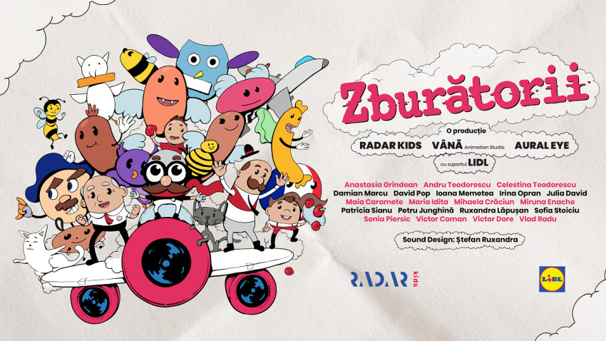 Urmărește Zburătorii, animația colaborativă dintre copii și artiști, la Animest. Realizată în cadrul Bibliotecii de New Media Art pentru Copii, un proiect RADAR Kids și Lidl România