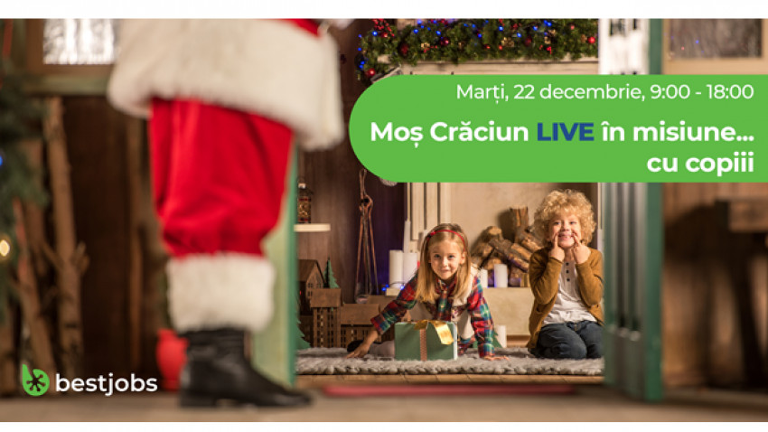 Moş Crăciun se adaptează vremurilor și este LIVE în misiune cu copiii, online