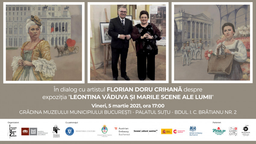 Întâlnire cu artistul Florian Doru Crihană la Palatul Șuțu