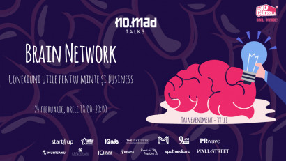 Conexiuni utile pentru minte și business la Brain Network, noul eveniment online dezvoltat de NO.MAD Talks