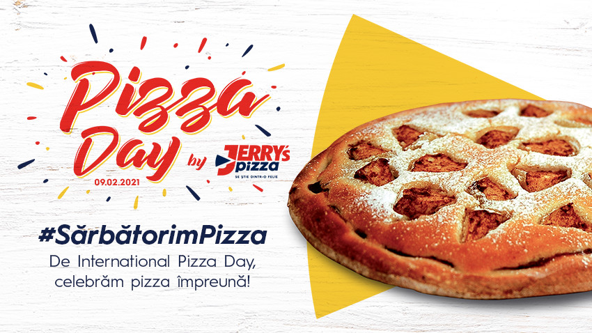 Jerry’s Pizza și ontheroof continuă tradiția: celebrarea pizzei chiar de ziua ei prin campania #SărbătorimPizza