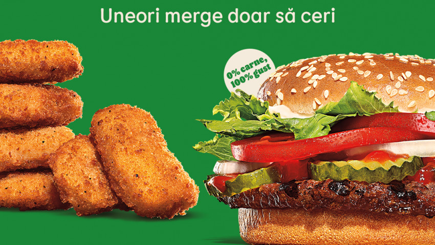 Burger King, primul restaurant cu servire rapidă din România care introduce în meniul său produse Plant-Based