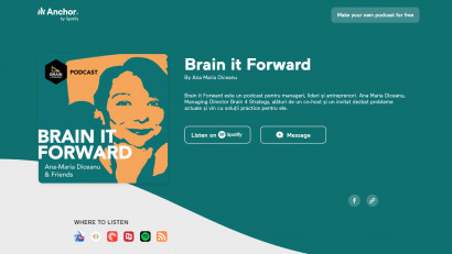 [Podcast Brain it Forward] Totul despre curaj, cu Gabriela Dima
