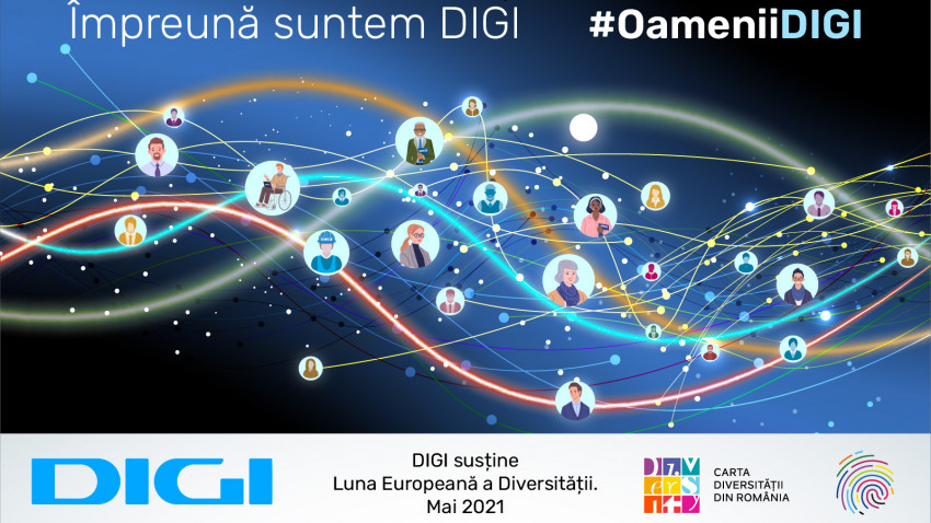 Luna Europeană a Diversității: DIGI lansează campania „Împreună suntem DIGI. #OameniiDigi”